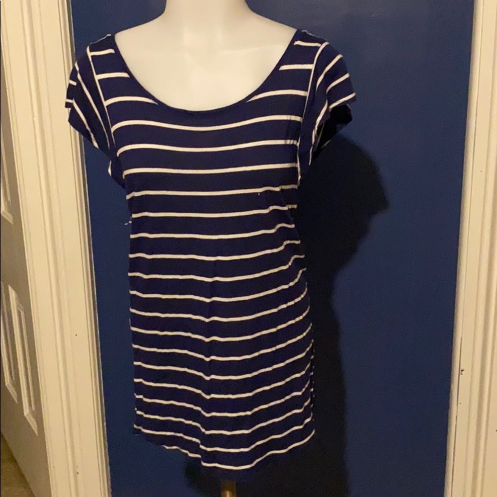 Navy striped
